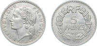 France 5 Francs France Third Republic 1933 5 Francs Nickel (56686410) 12.07g UNC F 336 Gad 760 KM 888 Schön 203 -