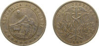 Bolivia 10 Centavos Bolivia Republic 1899 10 Centavos Copper-nickel (75% Copper, 25% Nickel) Heaton and Sons / The Mint Birmingham Limited (3000000) -