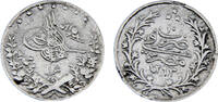 Egypt 1 Qirsh Egypt Ottoman Empire Abdul Hamid II AH1293 (1884)//10 W 1 Qirsh -