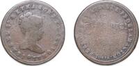 Spain NULL Spain Kingdom 1843 Medal - Isabella II (Mayoría de Edad) Copper 7.92g F He 7 -