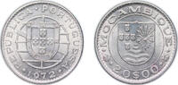 Mozambique 20 Escudos Mozambique Portuguese Overseas Province 1972 20 Escudos Nickel (1158000) 12.2g UNC KM 87 Schön 30 -