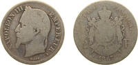 France 2 Francs France Second Empire 1867 A 2 Francs - Napoleon III Silver (.835) Paris Mint (3312543) 9.6g VF F 263 Gad 527 KM 807.1 -