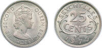 Seychelles 25 Cents 1973 Seychelles 1973 25 Cents - Elizabeth II (1st po... 6,60 EUR  plus 12,00 EUR verzending