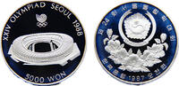 South Korea 5000 Won South Korea Republic 1987 5000 Won Olympic Games 1988 in Seoul, Olympic Stadium -
