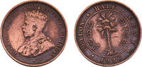 Sri Lanka ½ Cent Ceylon British colony George V 1926 ½ Cent 2.4g -