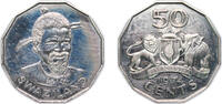 Eswatini 50 Cents Kingdom of Swaziland (1968-2018) 1974 50 Cents - Sobhuza II Copper-nickel (252000) 8.59g PF KM 12 -