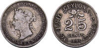 Sri Lanka 25 Cents Ceylon British colony Victoria 1895 25 Cents 2.9 -