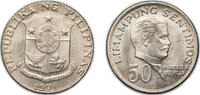 Philippines 50 Sentimos Philippines Republic 1971 50 Sentimos Nickel brass Denver Mint (10000000) 8g BU KM 200 Schön 38 -