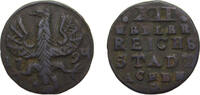 Germany 12 Heller Germany Free imperial city of Aachen Holy Roman Empire 1794 12 Heller Bronze 4.3g VF KM51 -