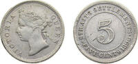 British Malaysia 5 Cents British Malaysia Straits Settlements British crown colony 1896 5 Cents - Victoria Silver (.800) Royal mint (Tower Hill) (960000 -