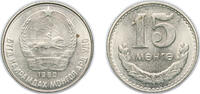 Mongolia 15 Möngö Mongolia People's Republic 1980 15 Möngö Copper-nickel 4.05g UNC KM 31 -