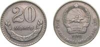 Mongolia 20 Möngö Mongolia People's Republic 1970 20 Möngö Copper-nickel Berlin Mint 5.96g XF KM 32 Schön 32 -