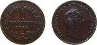 Germany ½ Kreuzer Germany Grand-duchy of Baden German states 1852 ½ Kreuzer - Leopold I Copper (227000) 1.6g VF KM 213 -