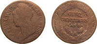 France 5 Centimes France First Republic AN 8 (1799) AA 5 Centimes Copper Metz Mint 9.25g VF KM 640 -
