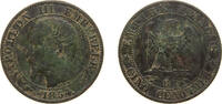 France 5 Centimes France Second Empire 1854 B 5 Centimes - Napoleon III Bronze Rouen Mint (16354246) 5g VF F 116 Gad 152 KM 777.2 -