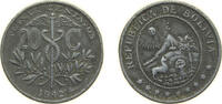 Bolivia 20 Centavos Bolivia Republic 1942 20 Centavos Zinc Philadelphia Mint (10000000) 3.25g VF KM 183 Schön 12 -