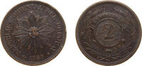 Uruguay 2 Centésimos Uruguay Oriental Republic of Uruguay 1869 A 2 Centésimos Bronze Paris Mint (3000000) 10g XF KM 12 SA 16 SA 19 -