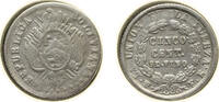 Bolivia 5 Centavos Bolivia Republic 1883 PTS FE 5 Centavos Silver (.900) Potosi Mint 1.15g VF KM 157.1 -