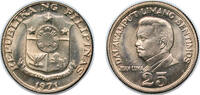 Philippines 25 Sentimos Philippines Republic 1971 25 Sentimos Nickel brass Denver Mint (60000000) 4g BU KM 199 Schön 37 -