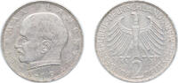 Germany 2 Deutsche Mark Germany Federal Republic of Germany 1959 D 2 Deutsche Mark (Max Planck) Copper-nickel Munich Mint (1020000) 7g XF KM 116 J 392 S -