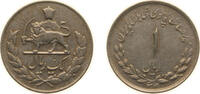 Iran 1 Rial Iran Empire SH 1334 (1955) 1 Rial - Mohammad Rezā Pahlavī Copper-nickel (75% Copper, 25% Nickel) Tehran Mint 2.1g XF KM 1157 -