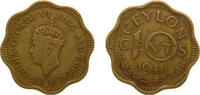 Sri Lanka 10 Cents Sri Lanka British Ceylon colony 1944 10 Cents - George VI Nickel brass (30500000) 4.2g VF KM 118 -