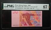 MALI 1000 FRANCS WEST AFRICAN STATES. Code Letter D. Super Gem UNCIRCULATED. -