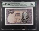 SPAIN 5000 PESETAS BANK OF SPAIN - MADRID. No serie. King Carlos III. -