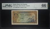 SPAIN 5 PESETAS BANK OF SPAIN - MADRID. Serie D. -