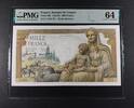 FRANCE 1000 FRANCS 1942-44 FRANCE - BANQUE DE FRANCE. PMG 64 229,00 EUR  Excl. 15,00 EUR Verzending