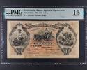 GUATEMALA BANCO AGRICOLA HIPOTECARIO. 1 PESO 1895-1900 PMG 15