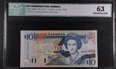 DOMINICA 10 DOLLARS EAST CARIBBEAN STATES. -