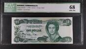 BAHAMAS 1 DOLLAR COMMONWEALTH - CENTRAL BANK. P-43a -