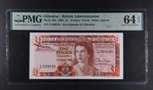 GIBRALTAR 1 POUND BRITISH ADMINISTRATION - GOVERNMENT OF GIBRALTAR. -