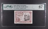 SPAIN 1 PESETA BANK OF SPAIN. MADRID. Serie A. -