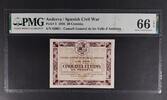 ANDORRA 50 CENTIMS SPANISH CIVIL WAR (BROWN). -
