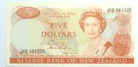New Zealand 5 Dollars Off Set Printing error note -