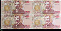 New Zealand 100 Dollars uncut block of 4 Presentation pack - AA prefix -
