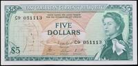 East Caribbean 5 Dollars East Caribbean Currency Authority. -