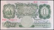 England Pound Mahon signature, A85 prefix -