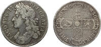 England Halfcrown James II, Tertio, First bust. -