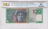 Australia $100 B.W. Fraser & E.A. Evans signatures -
