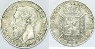 Belgium 50 Centimes King Leopold II, 1865 - 1909. -