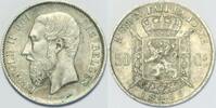 Belgium 50 Centimes Leopold II DES BELGES -