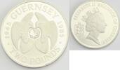 Guernsey 2 Dollars 40th Anniversary - Scarce issue -