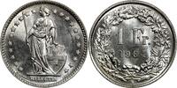 Switzerland 1 Franc 1964 Standing Helvetia st 34,00 EUR  Excl. 17,00 EUR Verzending