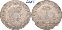 Braunschweig Calenberg Hannover 2/3 Taler Johann Friedrich 1665-1679. Palmbaumgulden. -