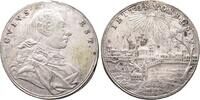 Brandenburg Ansbach Silbermedaille in Guldengröße Alexander 1757-1791. Stadtansicht von Bayreuth. -