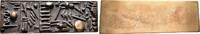 Kunstmedaillen, Bronzegussmedaille (einseitig) Ruppel, Barbara. Stele. -