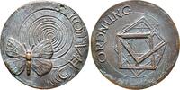 Kunstmedaillen, Bronzegussmedaille Ruppel, Barbara. Ordnung und Chaos. -